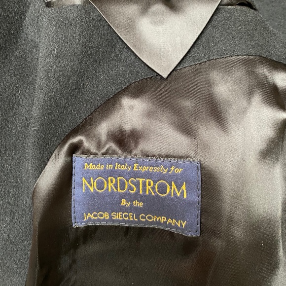 NORDSTROM MENS JACOB SIEGEL LAMBSWOOL COAT 46L - Picture 11 of 13